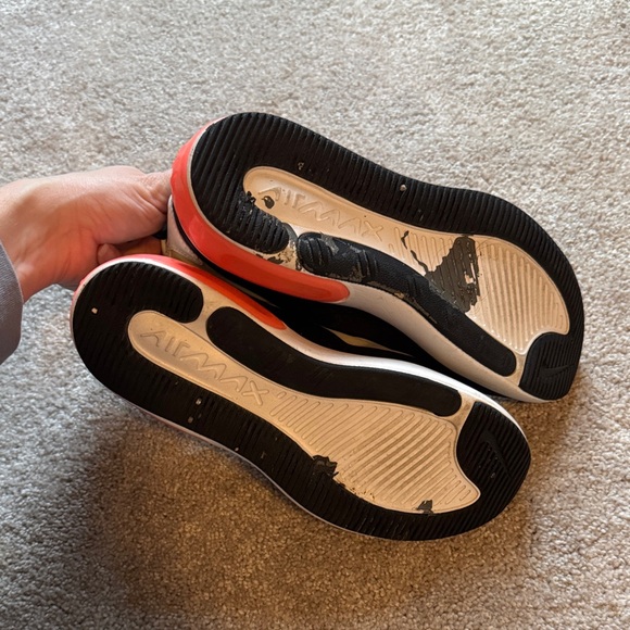 Nike Cream and Black Airmax Sneakers with Orange Soles - Picture 5 of 5